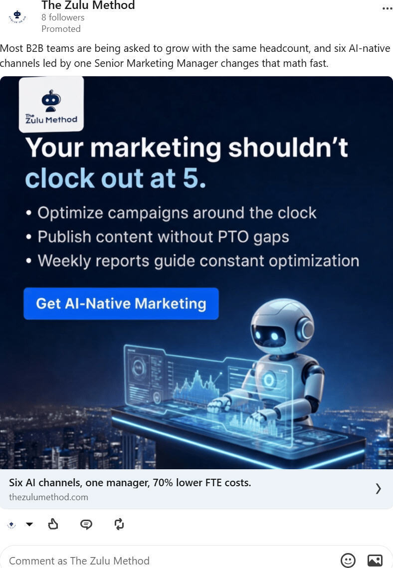 LinkedIn promoted post